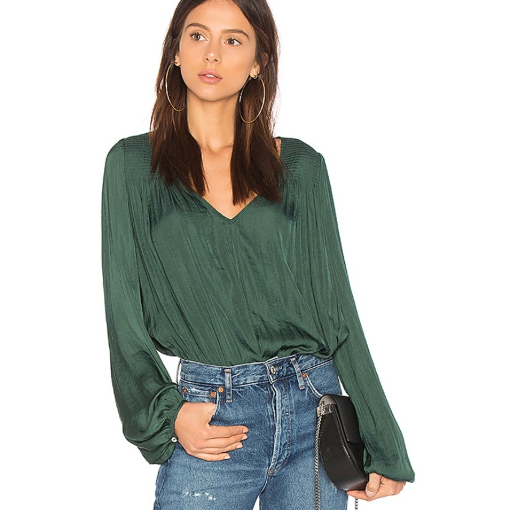 Free People XS Smokin’ n Rockin’ bodysuit blouse